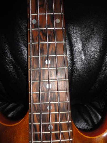 Highly figured Ebony fretboard