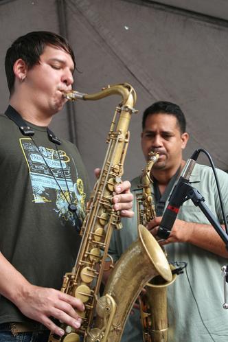 Morgan Russel - Sax (left)
Kevin Basiliko - Sax (right)
July 2008