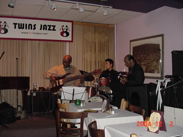 Twins Jazz - Washington DC.  Chris Rhodes - Bass; Joo - Drums; Dennis Silver - Guitar.